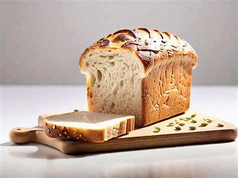 Premium Photo | Delicious Rice Bread Loaf on Clean White Background