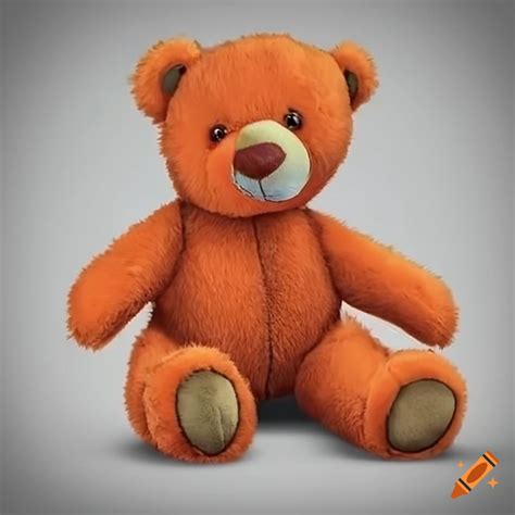 Orange teddy bear on Craiyon