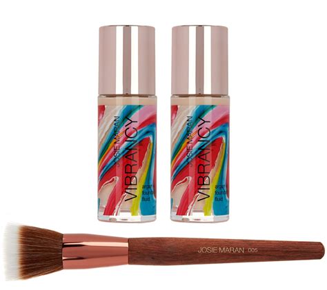 Josie Maran Super-size Vibrancy Foundation with Brush - Page 1 — QVC.com