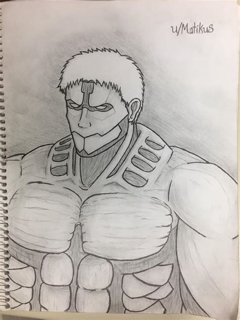 The Armored Titan (is very difficult to draw...) : ShingekiNoKyojin