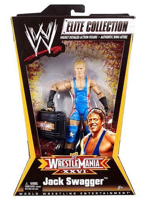 WWE Wrestling Wrestlemania 26 Elite Jack Swagger Exclusive Action Figure Mattel - ToyWiz