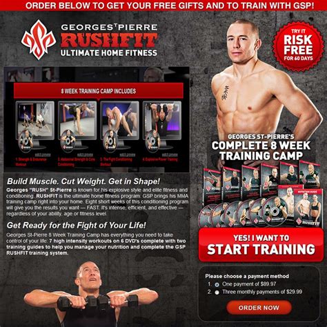 Get explosive and intensified with George "RUSH" St-Pierre workout ...