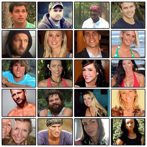 Survivor Blood vs water cast : survivor