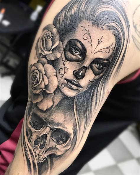 1,423 curtidas, 16 comentários - Leander Piva - Tatuador (@leanderpiva) no Instagram: “Catrina ...