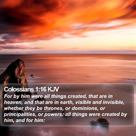 Colossians 1:16 KJV Bible Verse Images