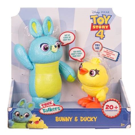 Toy Story 4 True Talkers Bunny Ducky Action Figure 2-Pack Mattel - ToyWiz