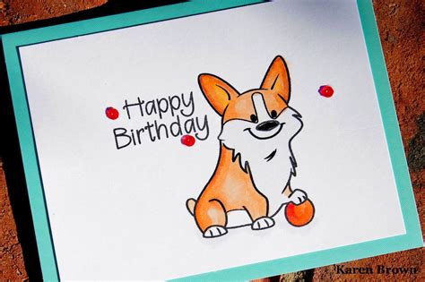 Kenny's Cards: Corgi Birthday Card