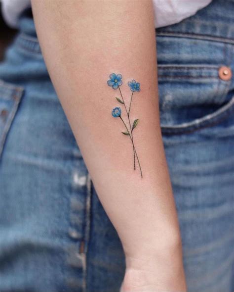 Forget Me Not Flower Tattoo Meaning | Blue flower tattoos, Flower tattoo meanings, Tattoos