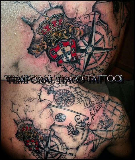 3D portuguese nautic map totally customise by me! | Portuguese tattoo, Sleeve tattoos, Armor tattoo