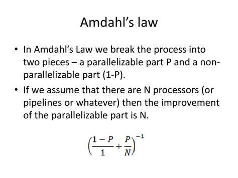 PPT - Amdahl's law PowerPoint Presentation, free download - ID:9695665