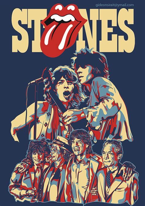 rolling stones on Behance Rock Posters, Concert Posters, Music Posters, Rock Band Posters ...