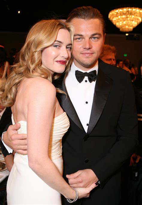 Kate Winslet and Leonardo DiCaprio posed at the awards in 2007. | A ...