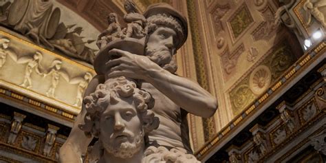 Aeneas, Anchises, and Ascanius by Bernini in Borghese Gallery