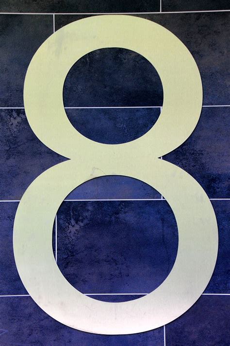 Free photo: number, digit, eight, 8, house number, blue | Hippopx