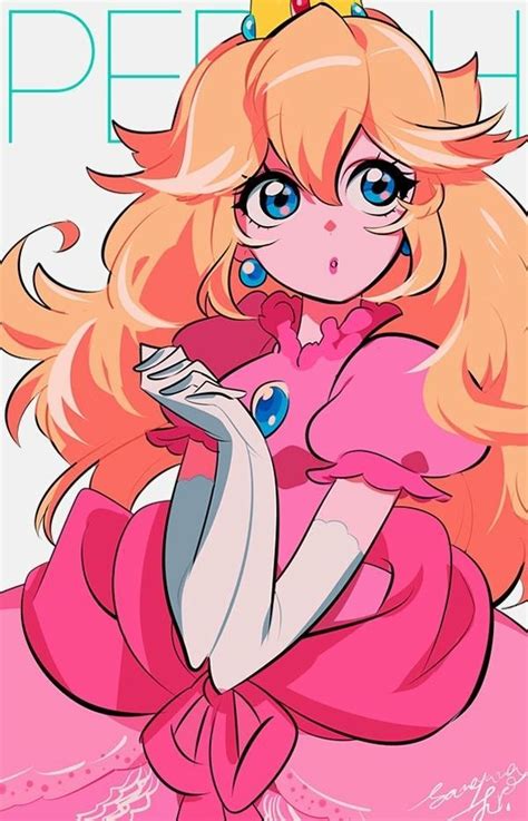 Princess Peach by @smymji6 | Super mario art, Peach mario, Mario fan art