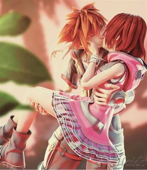 Kingdom Hearts Sora And Kairi Kissing