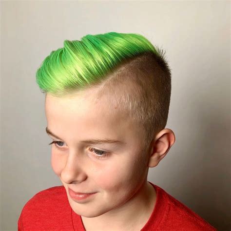 neon green hair boy - Mose Corley