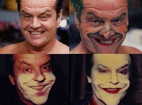 Jack Nicholson's makeup transformation to become the Joker for BATMAN ...