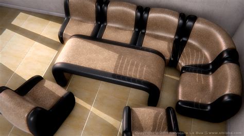 Leather Sofa Set II v2 by SLB81 on DeviantArt