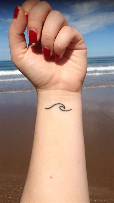 wrist wave tattoo x | Waves tattoo, Wave tattoo wrist, Small wrist tattoos