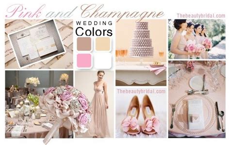 Pink and Champagne Wedding Color Scheme | Romantic wedding colors, Champagne wedding colors ...