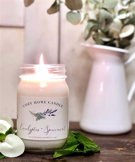 Eucalyptus + Spearmint – COZY HOME CANDLE