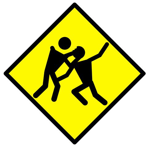 Clipart - Zombie Warning Road Sign