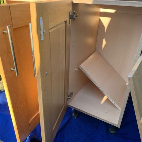 IKEA Kitchen Cabinets X2 BASE UNITS X2 Wall Units 40 cm WHITE X4 Doors Shelves | eBay