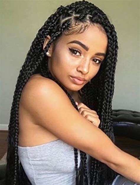 Long hair style ideas with box braids 2019 - 2020 | Braids for long hair, Goddess hairstyles ...