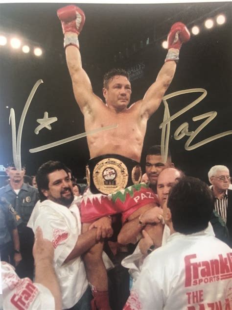 Vinny Paz Pazienza Signed Autographed 8X10 Photo 5X World Champ – iconsofboxing.com