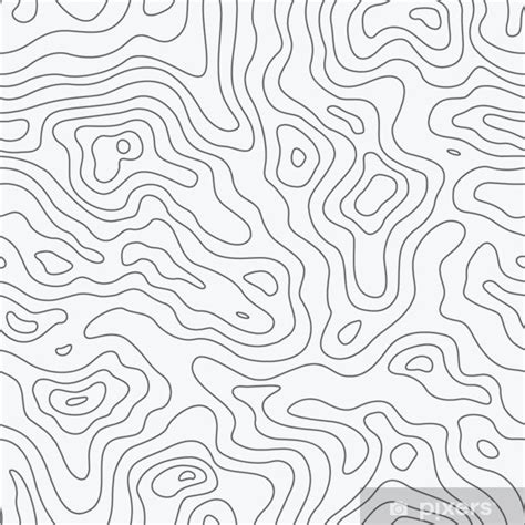 Sticker Topographic Map Seamless Pattern. Vector Background - PIXERS.UK | Vector background ...
