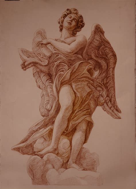 Angel Of The Superscription Pencil Drawing By Judith Fritchman | absolutearts.com