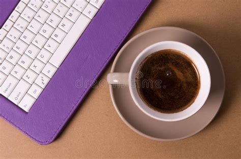 Coffee and keyboard stock photo. Image of touch, multimedia - 47377404