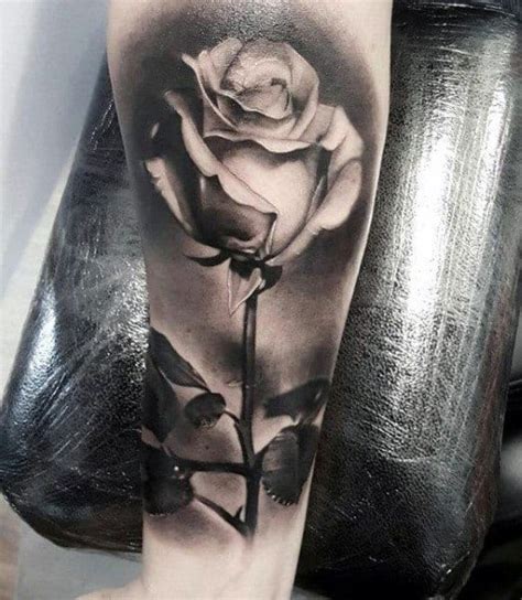 50 Badass Rose Tattoos For Men - Flower Design Ideas