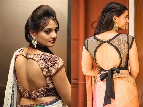 20 Stunning Backless Blouse Designs To Look Like A Celeb