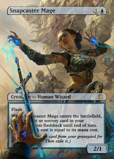 Snapcaster Mage Full Art Foil Proxy MTG Card Magic: The Gathering ...