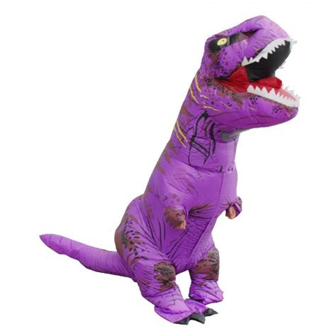 Purple Tyrannosaurus T-Rex Dinosaur Inflatable Costume Halloween Xmas ...