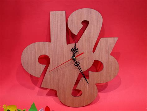 Laser Cut Modern Wood Clock SVG DXF CDR AI PDF Free Download - 3axis.co