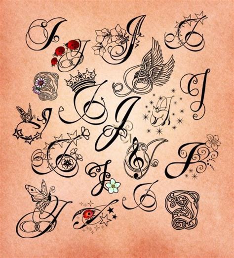 J In Cursive Tattoo - Letter J Tattoo Tattoo Image Collection : Cursive tattoo fonts, which are ...