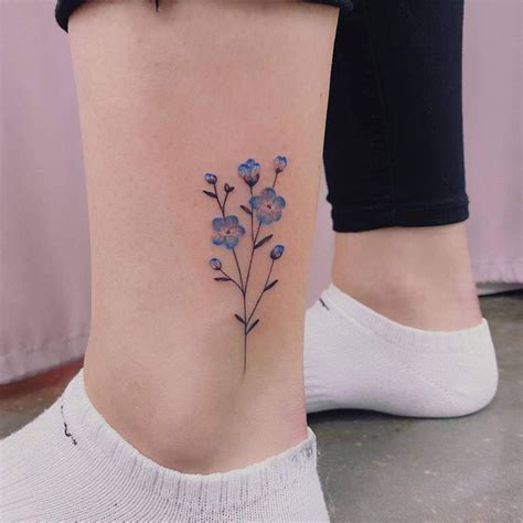 60 Forget Me Not Tattoo Ideas [2024 Inspiration Guide] | Forget me not ...