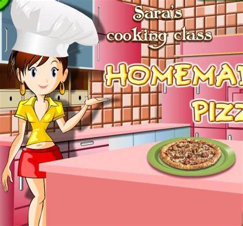 sara cooking class homemade pizza recipe game online