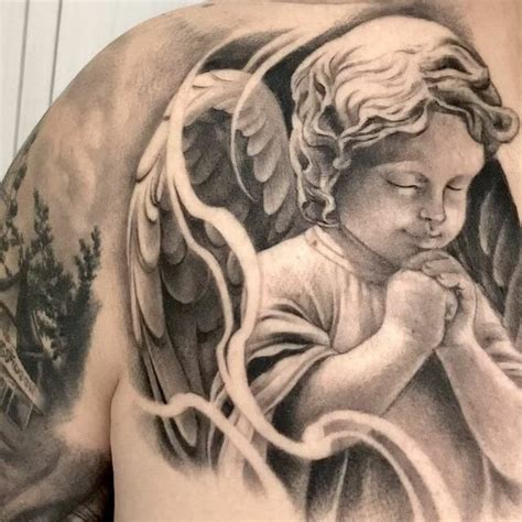Update more than 63 praying angel tattoo super hot - in.coedo.com.vn
