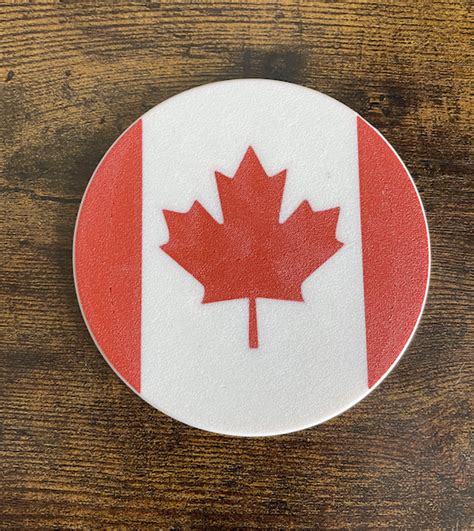 Free 3D file Canadian flag coaster・3D printable object to download・Cults