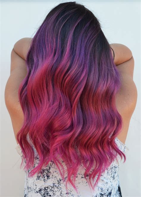 PINK & PURPLE blend | Hair styles, Artistic hair, Creative hair color