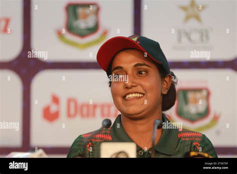 Bangladesh Women Cricket Team Captain Nigar Sultana Joty attends a pre ...