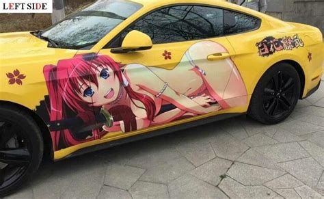 LEFT SIDE Car Stickers HD Inkjet 3D Car Decals Cartoon Anime Painting Car Body Stickers Graceful ...
