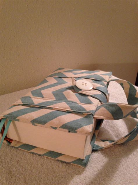 Beautiful Chevron Blue Bible Cover With Handles 9.75l - Etsy