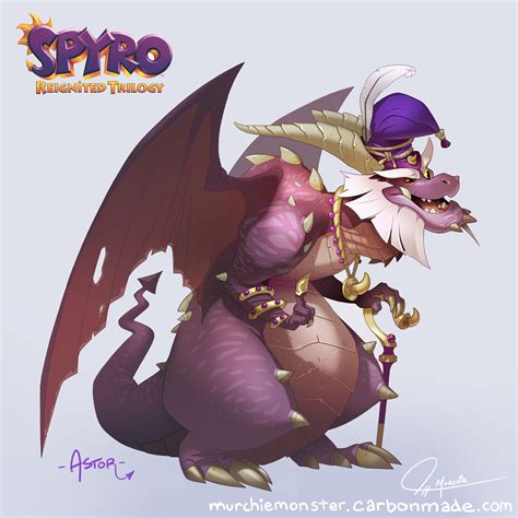 ArtStation - Spyro Reignited Concept Art - Astor the Dragon