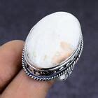 Natural Scolecite Gemstone 925 Sterling Silver Jewelry Ring Size 7.5 ...