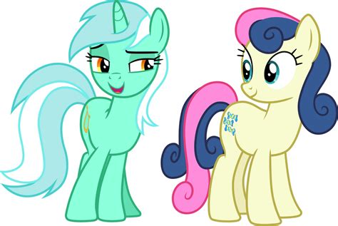 Lyra and Bon Bon by CloudyGlow on DeviantArt